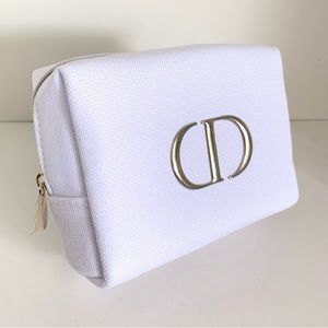 Hold NWOT Dior canvas makeup pouch